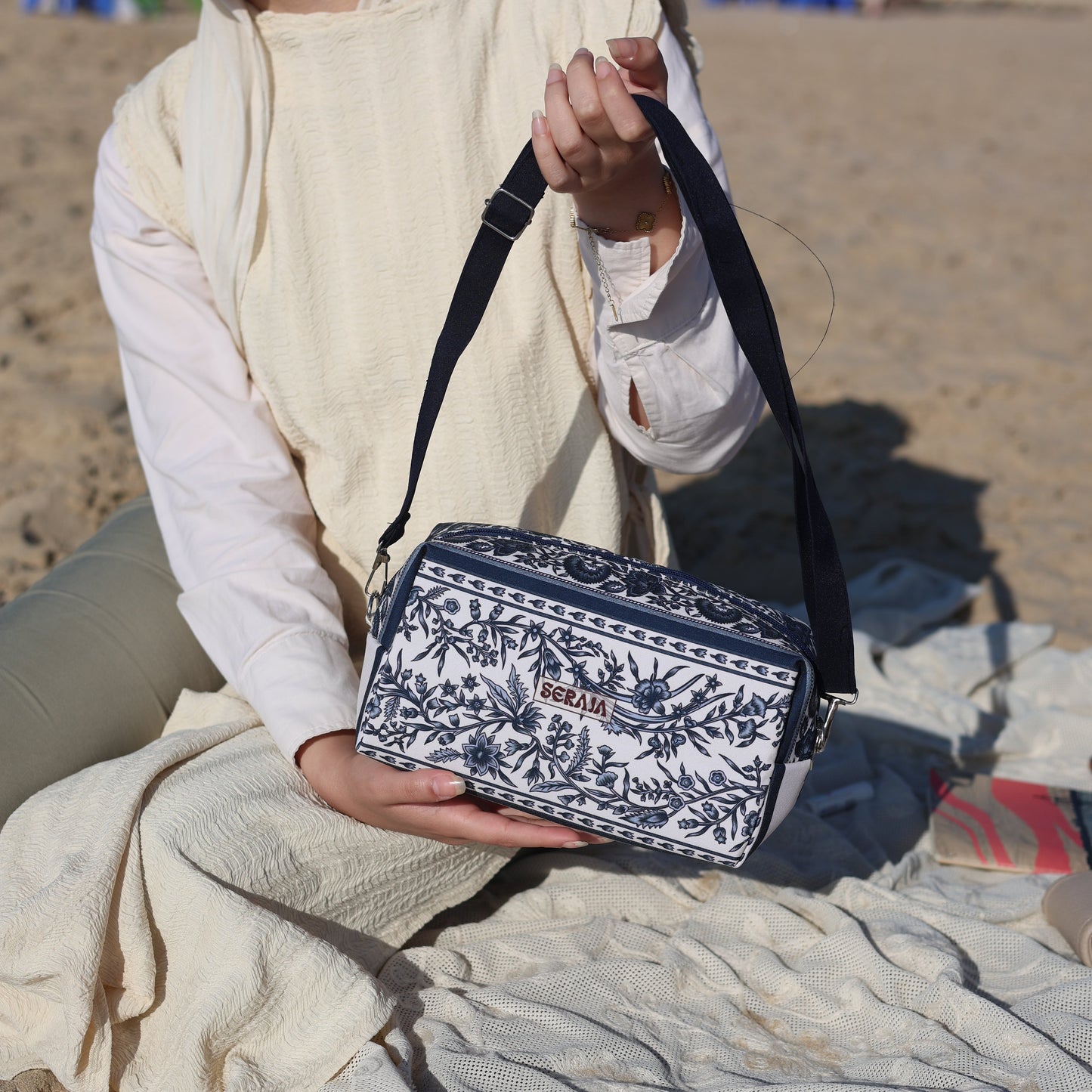 Blue pouch