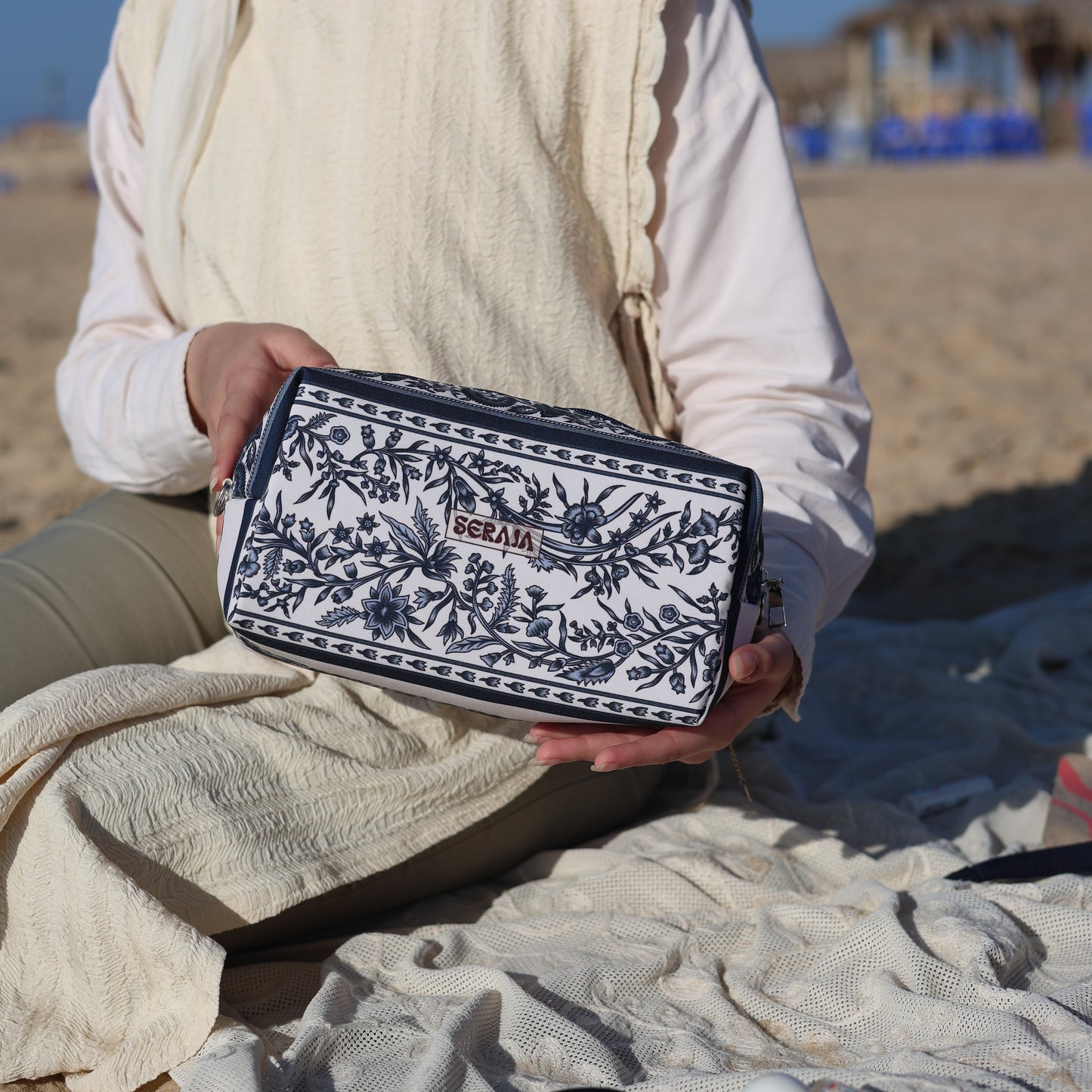 Blue pouch
