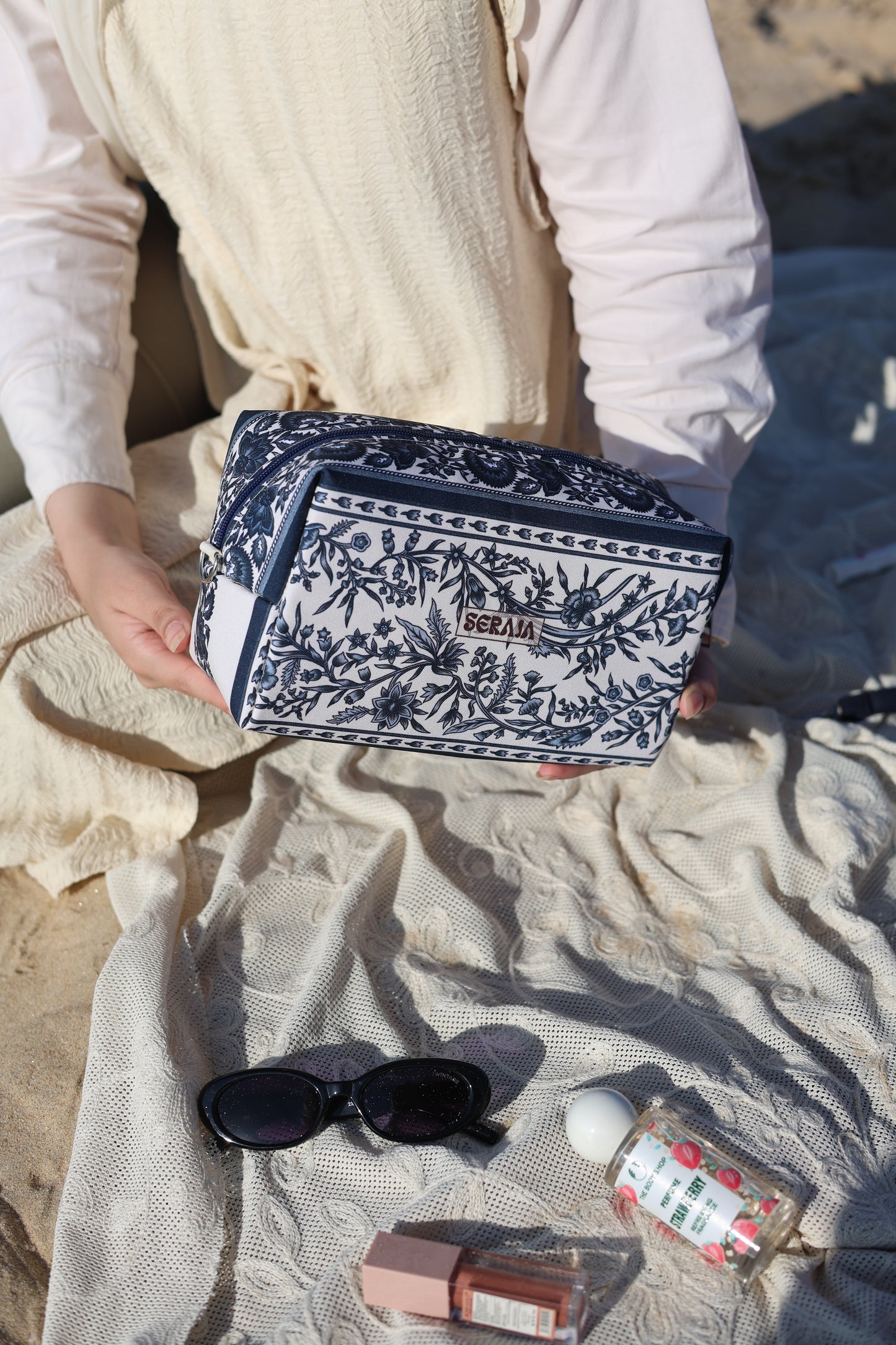 Blue pouch